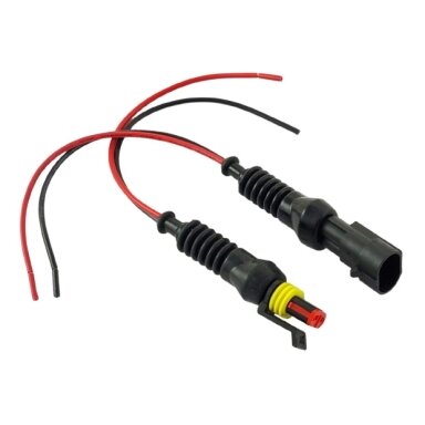 Auto jungtis 2pin su laidais (hermetinė, K+L komplektas)