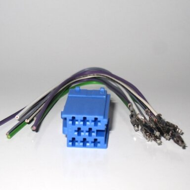 Automagnetolos jungtis ISO mini /8p mėlynas/
