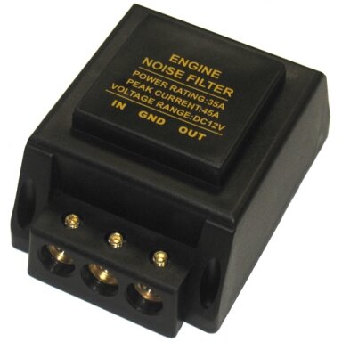 Filtras variklio triukšmams slopinti /35A, 12V/