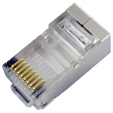 Kištukas RJ45 8p8c RDS ekranuotas (CAT5E) Kištukas RJ45 8p8c RDS ekranuotas (CAT5E)