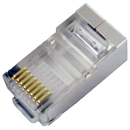 Kištukas RJ45 8p8c RDS ekranuotas (CAT5E) Kištukas RJ45 8p8c RDS ekranuotas (CAT5E)