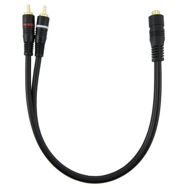 Laidas 2RCA-RCA (2K-1L) 0.3m /auksinis/