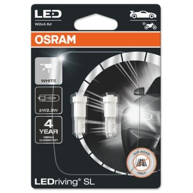 Lempa auto LED 2723DWP 0.25W 12V W2x4.6d