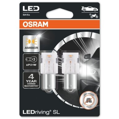 Lempa auto LED 7506DYP 1.3W 12V BA15s