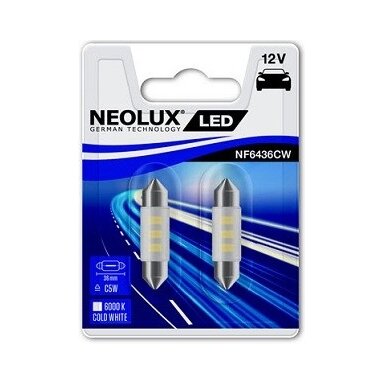 Lempa auto LED NF6436CW 0.5W 12V SV8.5 36mm