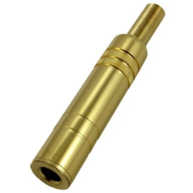 Lizdas 6.3 stereo auksinis /kabeliui/