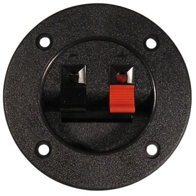 Lizdas garsiakalbiams 2pin /apvalus/