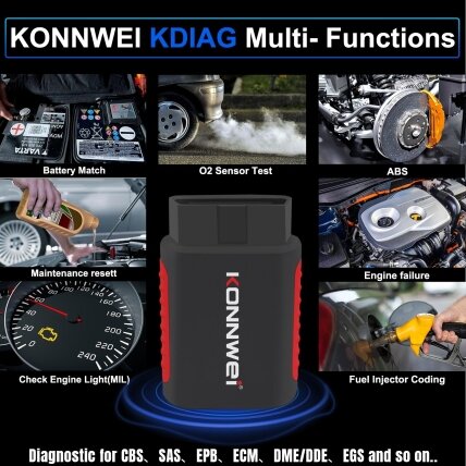 OBD2 diagnostinis skaitytuvas KDIAG /Konnwei/ 1 OBD2 diagnostinis skaitytuvas KDIAG /Konnwei/ 1