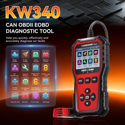 OBD2 diagnostinis skaitytuvas KW340 /Konnwei/ 1