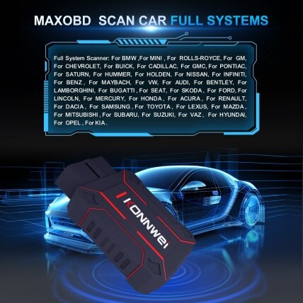 OBD2 diagnostinis skaitytuvas MAXOBD /Konnwei/ 2 OBD2 diagnostinis skaitytuvas MAXOBD /Konnwei/ 2