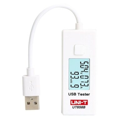 USB įtampos ir srovės matuoklis UT658B /UNI-T/ USB įtampos ir srovės matuoklis UT658B /UNI-T/